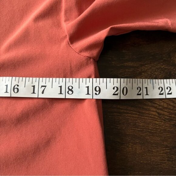 Athleta Zephyr Crop Tee Etruscan Red SIZE XS Relaxed Fit Oversized Stretch comfy - Picture 10 of 11